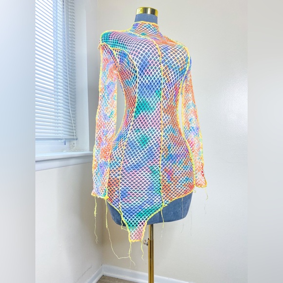 Dresses & Skirts - Colorful Fishnet Dress